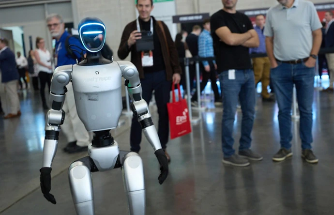 G1 Humanoid Robot Rented in a event