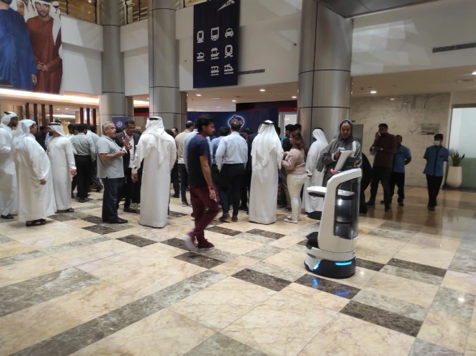 Delivery Robot rented for an event